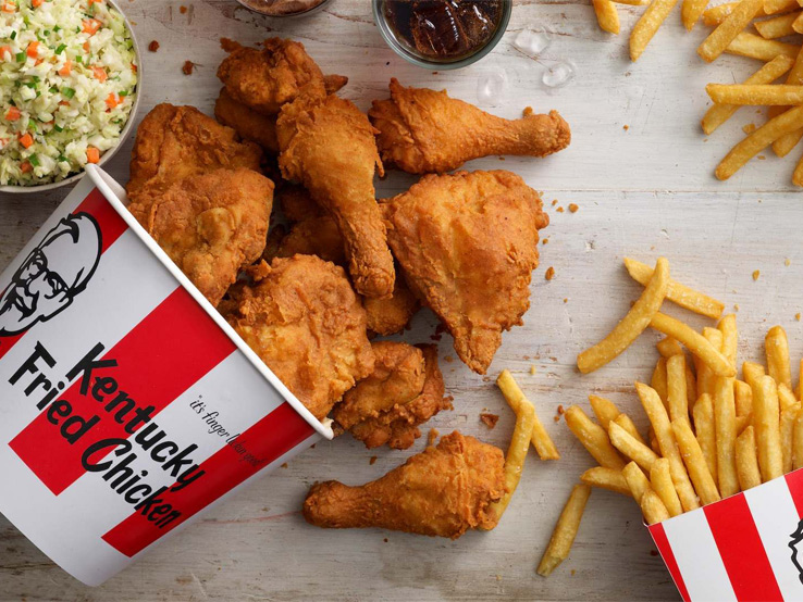 طرز تهیه مرغ سوخاری با پودر کی اف سی